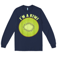 Navy I_m A Kiwi Halloween Costumes Gifts Men Women Kids Long Sleeve Tee - longCreatives