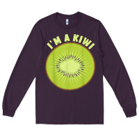 Plum I_m A Kiwi Halloween Costumes Gifts Men Women Kids Long Sleeve Tee - longCreatives