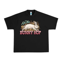 Black Do the Bunny hop Easter Day Urban Heavy Tee - HowdyJamesFarm