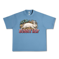 Pebble Blue Do the Bunny hop Easter Day Urban Heavy Tee - HowdyJamesFarm