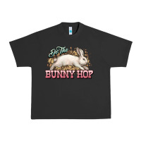 Pigment Black Do the Bunny hop Easter Day Urban Heavy Tee - HowdyJamesFarm