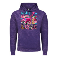 Cloud Purple loads of love valentine's day olivia Vintage Hoodie - OliviaCreatesArt