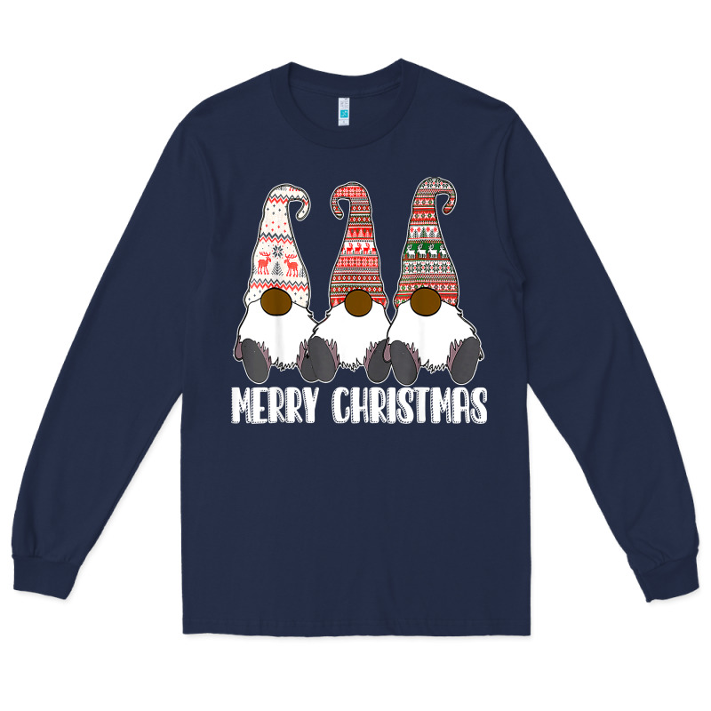 African American Gnome Halloween Thanksgiving Christmas Long Sleeve Tee by longCreatives | Teevron