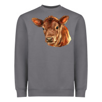 Storm red angus calf face Heavyweight Sweatshirt - LillyAllenDesigns