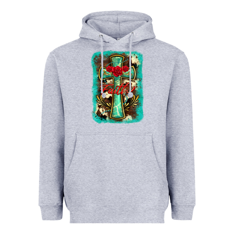 Cross Faith Background Heavyweight Hoodie by BarkalooDesign | Teevron
