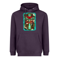 Plum cross faith background Heavyweight Hoodie - BarkalooDesign