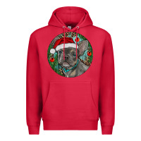 Cardinal Frenchie Christmas Premium Hoodie - RanaPortraitStore