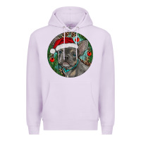 Lilac Frenchie Christmas Premium Hoodie - RanaPortraitStore