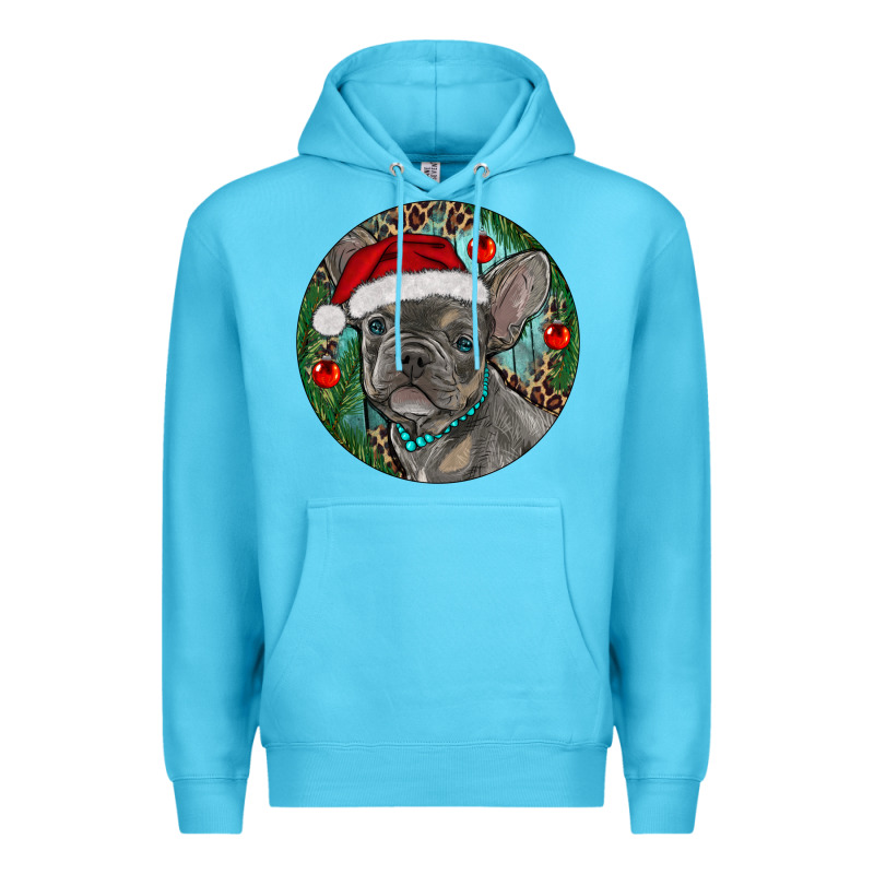 Frenchie Christmas Premium Hoodie by RanaPortraitStore | Teevron