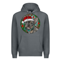 Rock Frenchie Christmas Premium Hoodie - RanaPortraitStore