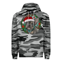 Slate Camo Frenchie Christmas Premium Hoodie - RanaPortraitStore