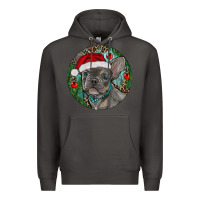Smoke Frenchie Christmas Premium Hoodie - RanaPortraitStore