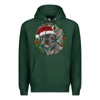 Sports Green Frenchie Christmas Premium Hoodie - RanaPortraitStore