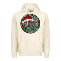 Tofu Frenchie Christmas Premium Hoodie - RanaPortraitStore