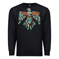 Black thunderbird with gemstone Premium Sweatshirt - BarkalooDesign