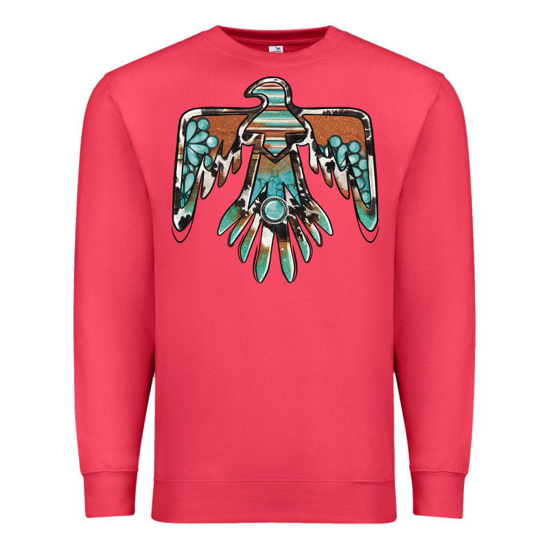 Thunderbird With Gemstone Premium Sweatshirt by BarkalooDesign | Teevron