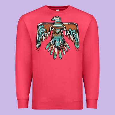 Thunderbird With Gemstone Premium Sweatshirt Designed By Barkaloodesign