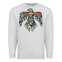 Dove Grey thunderbird with gemstone Premium Sweatshirt - BarkalooDesign
