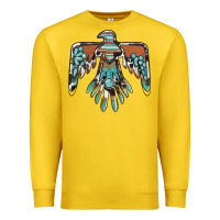 Lemon thunderbird with gemstone Premium Sweatshirt - BarkalooDesign