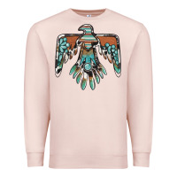 Pale Pink thunderbird with gemstone Premium Sweatshirt - BarkalooDesign