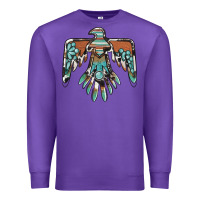 Purple thunderbird with gemstone Premium Sweatshirt - BarkalooDesign