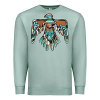 Seafoam thunderbird with gemstone Premium Sweatshirt - BarkalooDesign