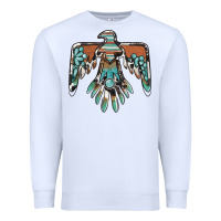 White thunderbird with gemstone Premium Sweatshirt - BarkalooDesign