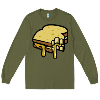 Army Green foodie t  shirt grilled cheese sandwich t  shirt Long Sleeve Tee - longCreatives