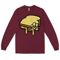 Burgundy foodie t  shirt grilled cheese sandwich t  shirt Long Sleeve Tee - longCreatives