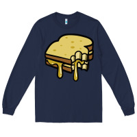 Navy foodie t  shirt grilled cheese sandwich t  shirt Long Sleeve Tee - longCreatives