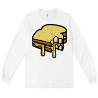 White foodie t  shirt grilled cheese sandwich t  shirt Long Sleeve Tee - longCreatives