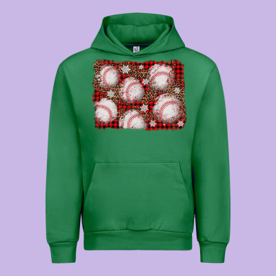 Baseball Christmas Background Urban Hoodie Designed By Adodesignshop
