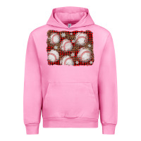 Fuchsia Pink baseball christmas background Urban Hoodie - AdoDesignShop