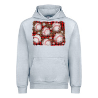 Heather Grey baseball christmas background Urban Hoodie - AdoDesignShop