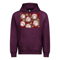 Mauve Wine baseball christmas background Urban Hoodie - AdoDesignShop