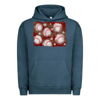 Pigment Midnight Navy baseball christmas background Urban Hoodie - AdoDesignShop