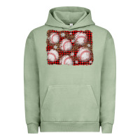 Pigment Oil Green baseball christmas background Urban Hoodie - AdoDesignShop