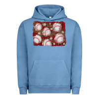 Pigment Pebble Blue baseball christmas background Urban Hoodie - AdoDesignShop