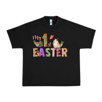 Black My 1st Easter Day Urban Heavy Tee - HowdyJamesFarm