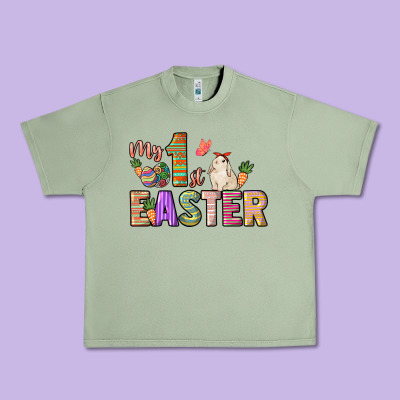 My 1st Easter Day Urban Heavy Tee Designed By Howdyjamesfarm