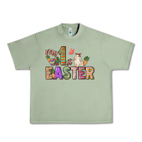 Oil Green My 1st Easter Day Urban Heavy Tee - HowdyJamesFarm