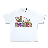 White My 1st Easter Day Urban Heavy Tee - HowdyJamesFarm