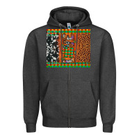 Love Autism Awareness Leopard Cowhide Zipper Hoodie | Teevron