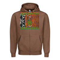 Chestnut love autism awareness leopard cowhide Zipper Hoodie - Artiststas