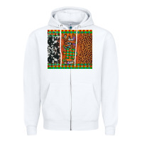 White love autism awareness leopard cowhide Zipper Hoodie - Artiststas