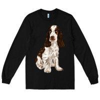 Black english cocker spaniel Long Sleeve Tee - FaDigitalArtStudio