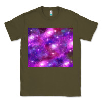 Army Green colorful abstract galaxy black and purple Classic Tee - TumblerDesignByShophia