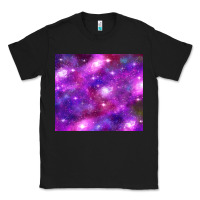 Black colorful abstract galaxy black and purple Classic Tee - TumblerDesignByShophia