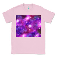 Bubblegum Pink colorful abstract galaxy black and purple Classic Tee - TumblerDesignByShophia