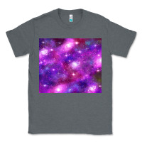 Charcoal Heather colorful abstract galaxy black and purple Classic Tee - TumblerDesignByShophia
